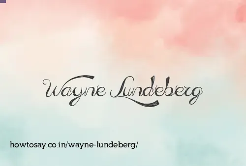 Wayne Lundeberg