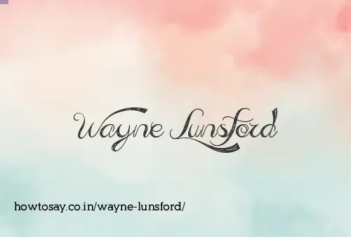 Wayne Lunsford