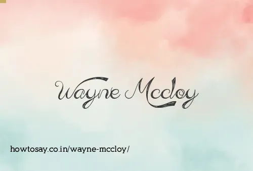 Wayne Mccloy