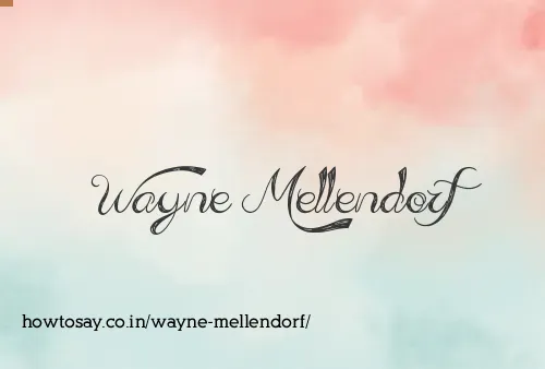 Wayne Mellendorf