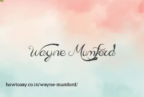 Wayne Mumford