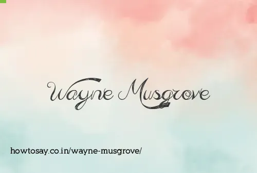 Wayne Musgrove