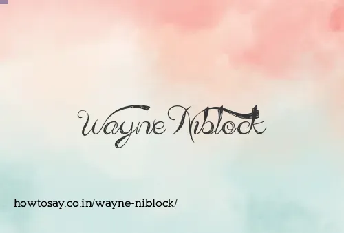 Wayne Niblock