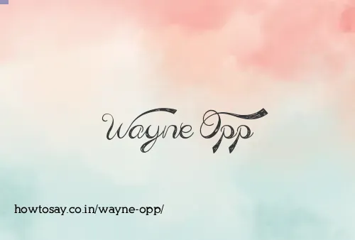 Wayne Opp