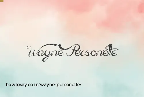 Wayne Personette