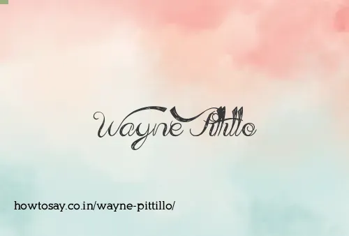 Wayne Pittillo