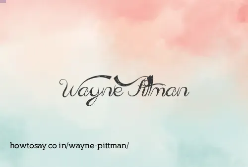 Wayne Pittman