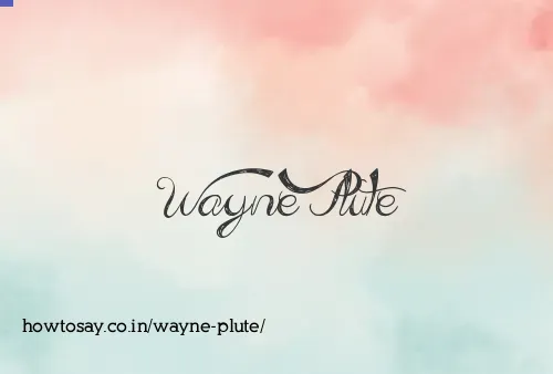 Wayne Plute