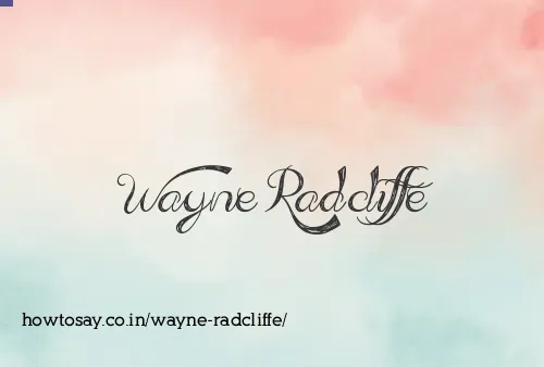 Wayne Radcliffe