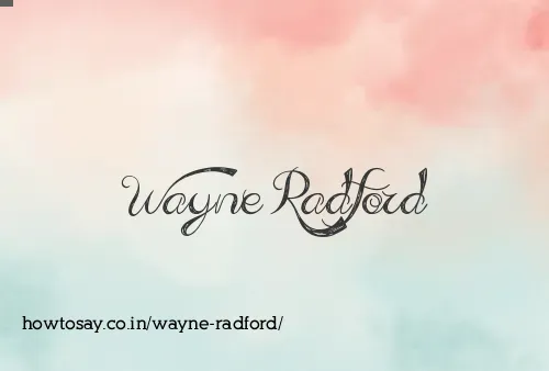 Wayne Radford