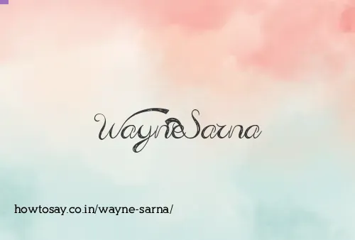 Wayne Sarna