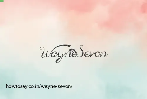Wayne Sevon