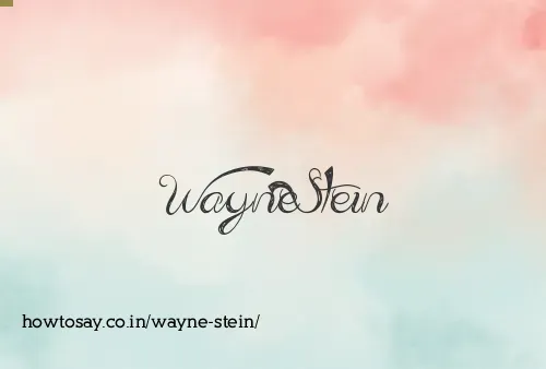Wayne Stein