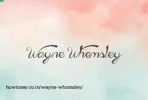 Wayne Whomsley