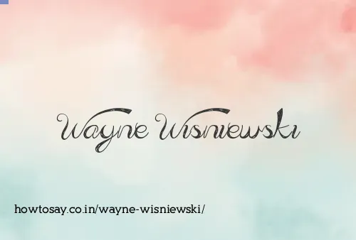 Wayne Wisniewski