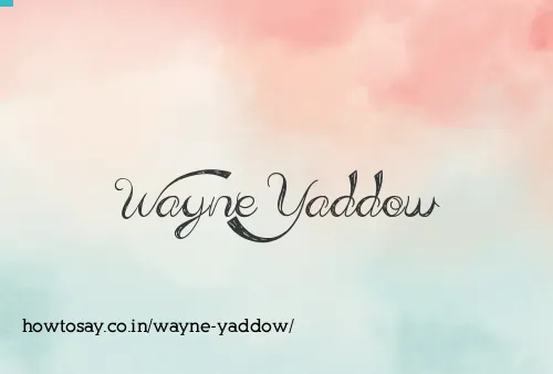Wayne Yaddow