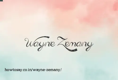 Wayne Zemany