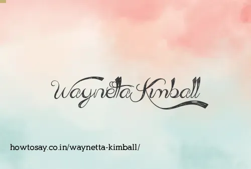 Waynetta Kimball