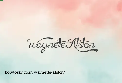 Waynette Alston