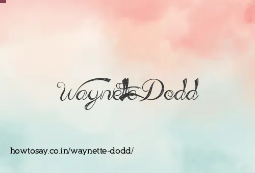 Waynette Dodd