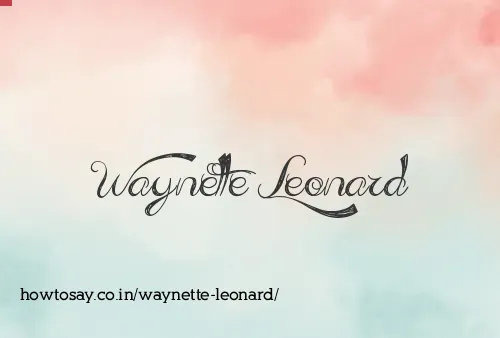 Waynette Leonard