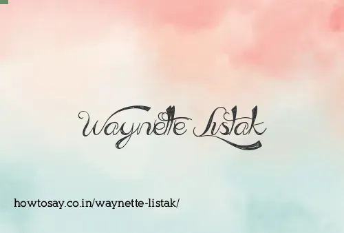 Waynette Listak
