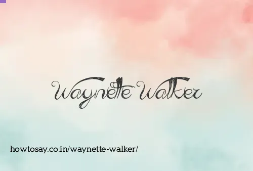 Waynette Walker