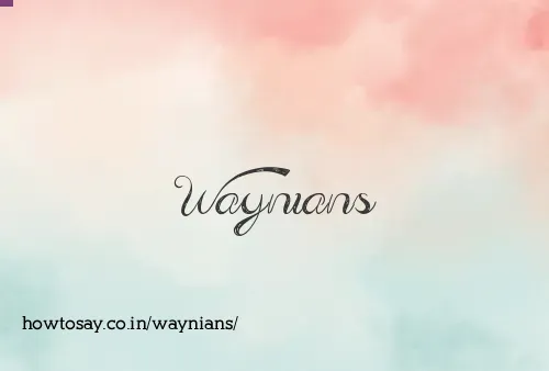 Waynians