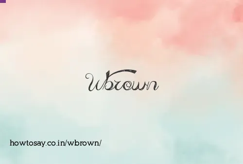 Wbrown