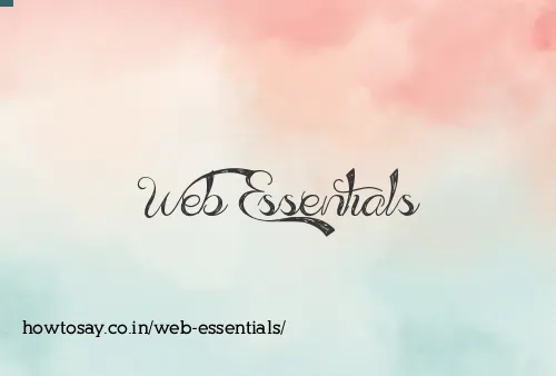 Web Essentials