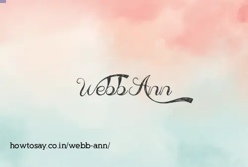 Webb Ann