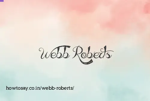 Webb Roberts