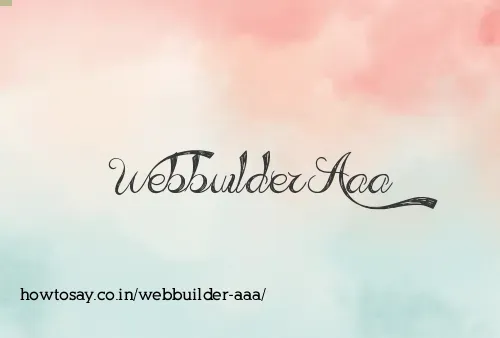 Webbuilder Aaa