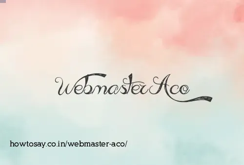 Webmaster Aco