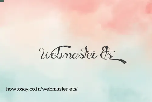 Webmaster Ets