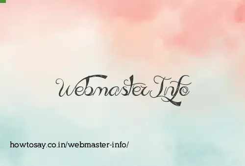 Webmaster Info