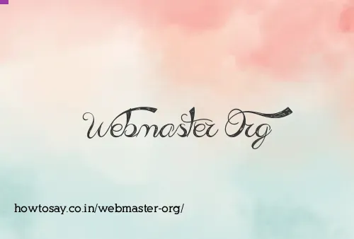 Webmaster Org