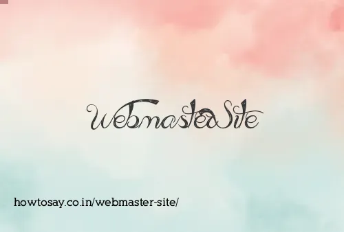 Webmaster Site