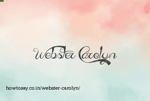 Webster Carolyn