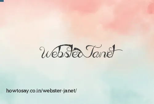 Webster Janet