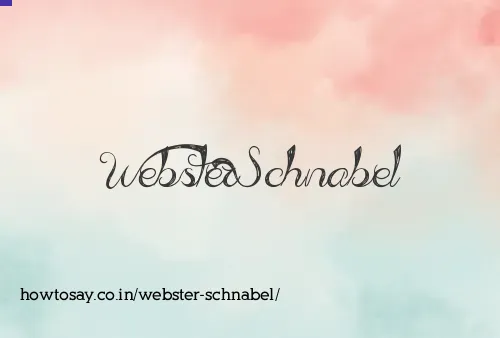 Webster Schnabel