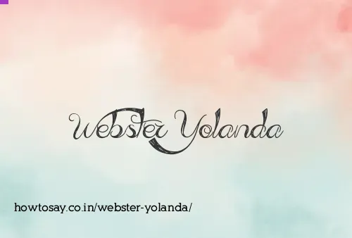 Webster Yolanda