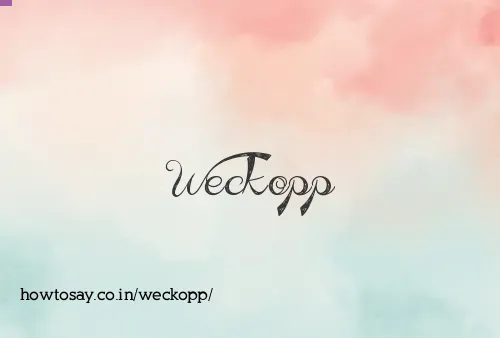 Weckopp