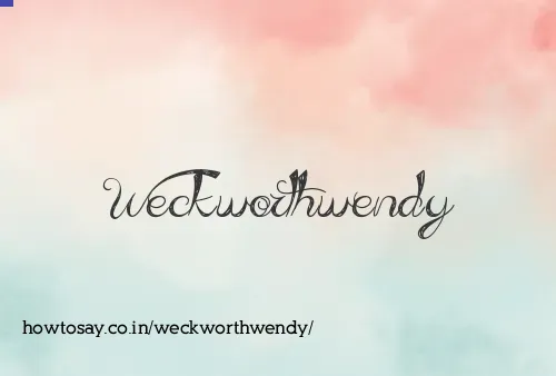 Weckworthwendy