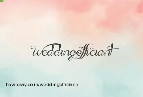 Weddingofficiant