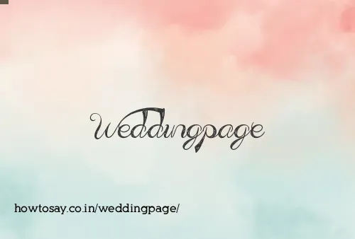 Weddingpage