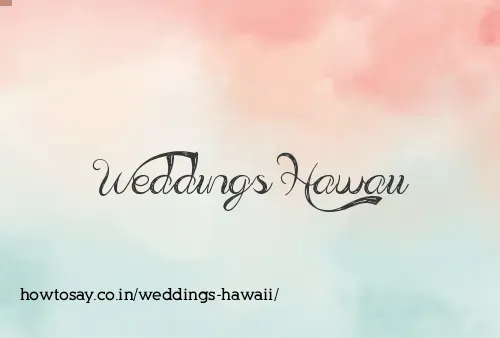 Weddings Hawaii