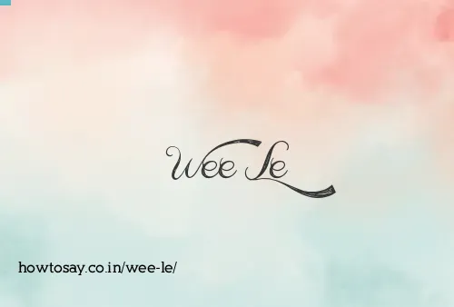 Wee Le