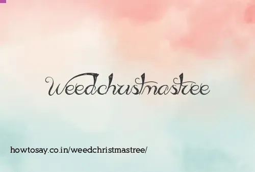 Weedchristmastree