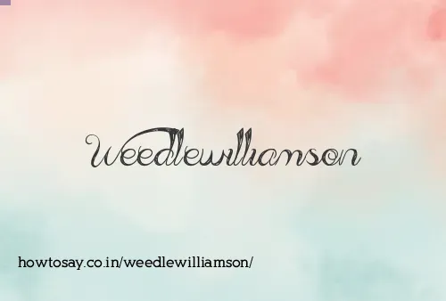 Weedlewilliamson